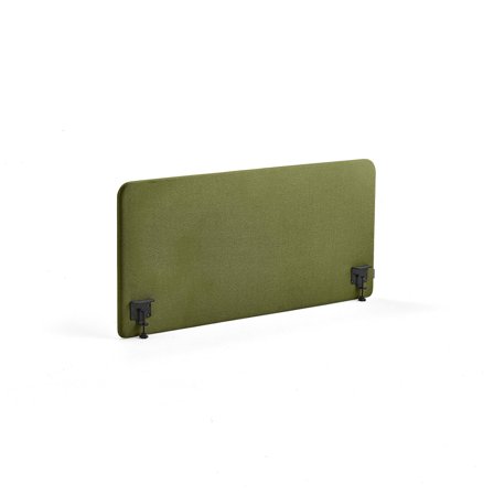 Tischteiler ZONE, inkl. schwarze Beschläge, 1400 x 650 x 36 mm, Stoff Hush, waldgrün