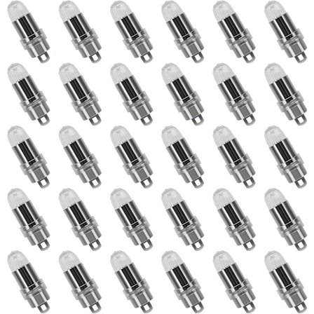 30 stk. LED-ballonlamper, varmt hvidt lys til papirlanterner, bryllup