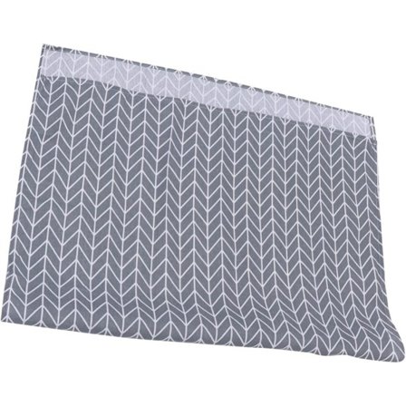 Bordsduk i bomull och linne med nordisk pilmönster, 80x120cm, grå, trendiga bordstillbehör