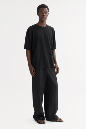 Soft Goat - Men's T-shirt - Men cashmere sweater - XXL - Black