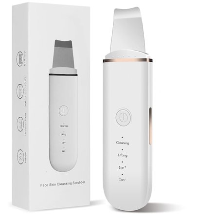 Skin Scrubber Face Skin Spatula Blackhead Remover Pore Cleaner Face Beauty Lifting Tool Comedones Extractor With 4 Modes, Facial Scrubber Spatula For