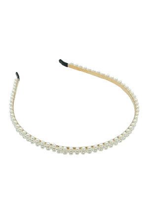 Complement Pärl-diadem Hårband Dam Vit 7-10 liter