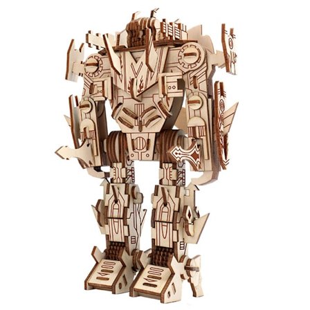 #3D Træpuslespil Robotmodel Træpuslespil til Børn og Voksne#