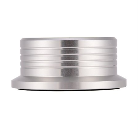 Sølv LP Vinyl Plade Stabilisator Klemme med Boblevandsstand og Hastighedsdetektering (50/60Hz)