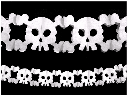 Döskallegirlang 300 cm - Halloween Dekoration - Kalaslagret.se