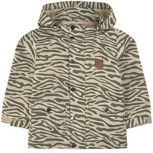 Kuling Moss Zebra Stockholm Shell Jacket 104 cm - Coats and jackets - 104 CM - Green - Junge