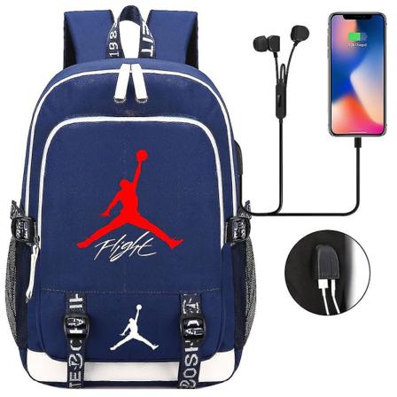 Nba A Ir Jor Dan No. 23 Reppu Teinit Pojat Junior High School Student Trend Suurikapasiteettinen koululaukku Urheilu Koripallo Reppu-r color-2