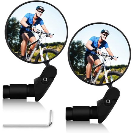 Cykelspegel - 360° Rotation - Konvex Spegel för Cykel och Mountainbike - HD Konvex Spegel 2st
