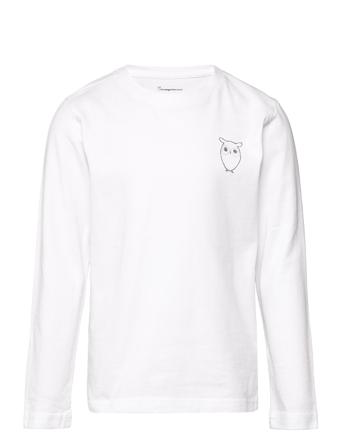 Owl Long Sleeve T-Shirt - Gots/Vega White Knowledge Cotton Apparel