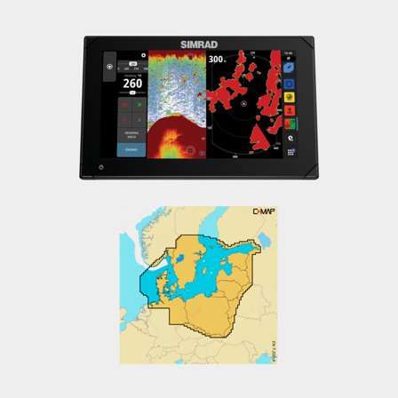 Traceur Simrad NSX 3009, 9" + carte marine électronique (Reveal X) - Skagerrak, Kattegatt & mer Baltique