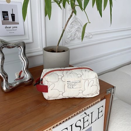 Makeup Handväskor Förvaringsväska BEIGE LARGE BEIGE LARGE