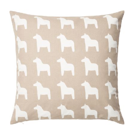 Åhléns Home Kuddfodral DALAHÄST 50x50 cm Kuddar Beige ONESIZE