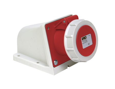 Garo UIV 432-6 S + RU Stikkontakt IP67, 5-polet, 32 A Rød, 6 h, Stikkontakter & kabler