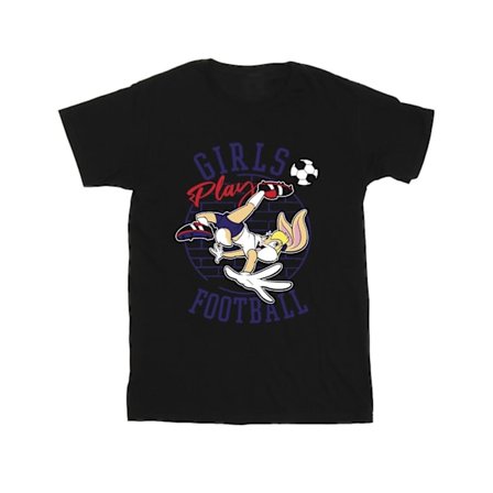 Looney Tunes Mens Lola Bunny Girls Play Football T-Shirt 4XL Svart