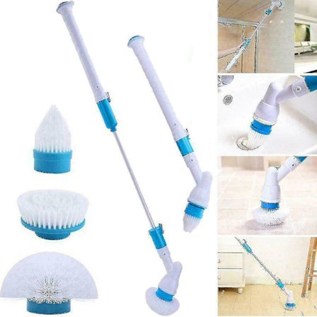 Sähkökäyttöinen pyörivä pesuharja Turbo Scrub johdoton ladattava puhdistaja Jjgi