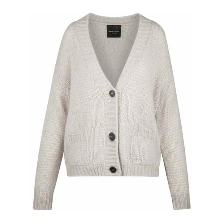 Roberto Collina, Cardigans Grijs, Dames, Maat:S