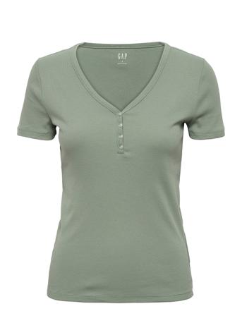 V-Ss Henley T-shirt Top Grøn GAP