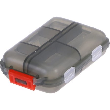 2 stk. Bærbar Pilleæske Med Rum Aftagelig Plastik Pilleæske Oval Pilleæske Til Camping Rejser