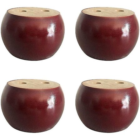 2 tum runda trämöbelben för soffor och stolar [JSR]