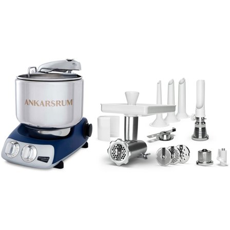 Ankarsrum AKM 6230 köksmaskin Royal Blue + komplett Köttkvarn | Köksmaskiner > Köksassistenter | Bagaren och Kocken