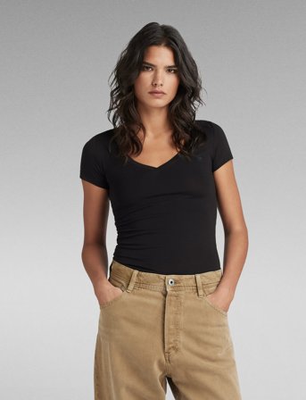 G-Star Base V T Wmn Cap Sl - Black - XL