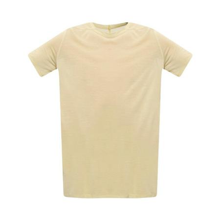 Rick Owens, Top-stitched T-shirt Beige, Heren, Maat:S,Katoen