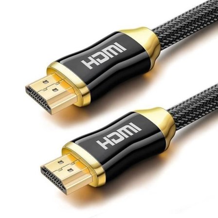 2m 4K HDMI-kabel - Høyhastighets HDMI 2.0-kabel med Ethernet, flettet nylon, støtter 3D/Audio Return Channel, Ultra HD TV