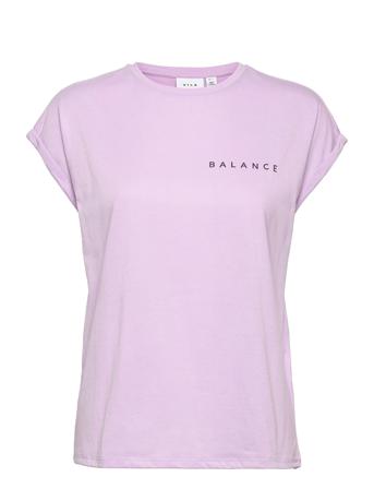 Vibalance S/S T-Shirt/Su T-shirt Top Lilla Vila
