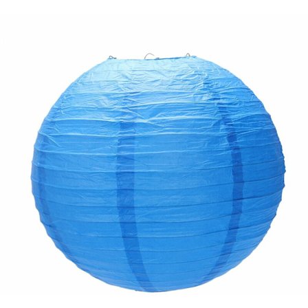 1 x Japansk Japansk Papperslykta Lampskärm för Bröllop, 40cm (16 tum) Marinblå