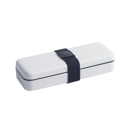 Mini sysett Dubbelskiktat PP Polyester Bärbart sysett Handarbete Resesysett Mini med Svart Elastiskt Band Grå Vit