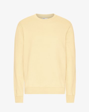 Classic Organic Crew - Soft Yellow XS