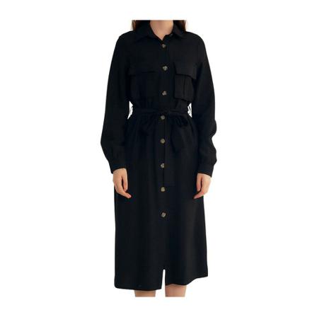 Catwalk Blank lång klänning för kvinnor - M34769 - Svart svart, Dam Klänningar, Dam, Storlek: XL