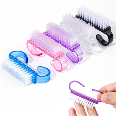 ING Fem-pak neglebørstesæt - neglebørster i plastik - manicure- og pedicurebørster - velegnet til negle, haver, hjem og neglesaloner.