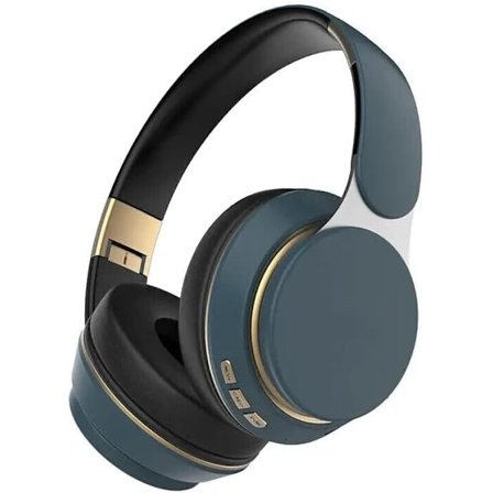 Trådlösa hörlurar Bluetooth Over Ear Vikbara Stereoheadset XBASS (Blå)