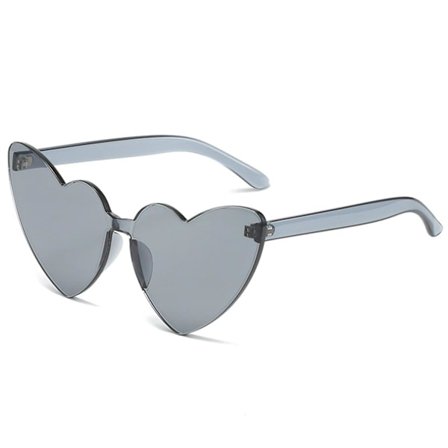 Trendy Hjerteformede Kantløse Solbriller Holdbare Genanvendelige Letvægts Festartikler til Fødselsdag P