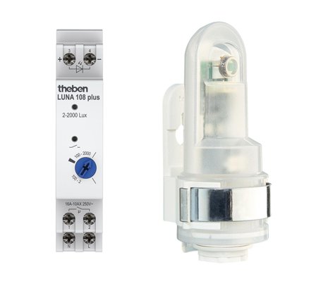 Theben 1080910 Lysrelé 230 V, 16 A Veggmontert, IP55, Belysning
