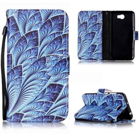 Plånboksfodral Huawei Y6 II Compact - Blå Blomma