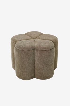 Nordic Furniture Group - Sittpuff med förvaring Bellis - Beige - Fotpallar & puffar - Från Homeroom