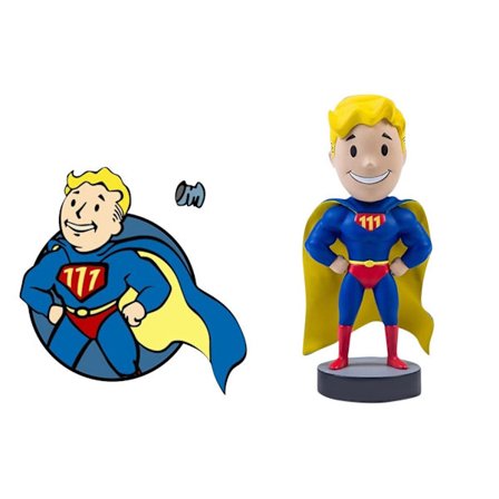 Fallout 4 Vault Boy PVC Action Figur Samlarobjekt Modell Bobblehead Toy Doll Ny