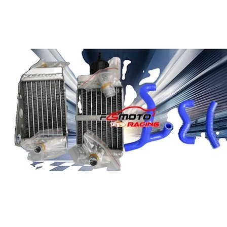 KTM 50 SX Aluminiumkylare, Hållbar Silikon Slang, Anpassad Passform,Blå