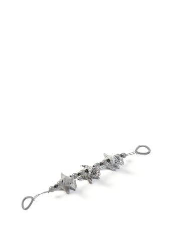Strollerchain, Fabric Elephants, Dark Grey/Black Baby & Maternity Strollers & Accessories Stroller Accessories Grå Smallstuff