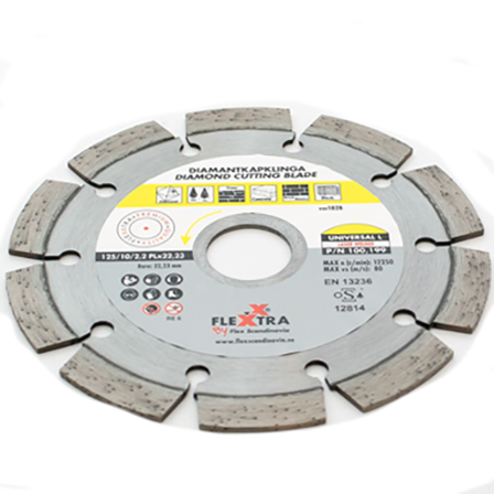 Flexxtra 100199 Diamantklinge 125 mm, Maskintilbehør & forbruk
