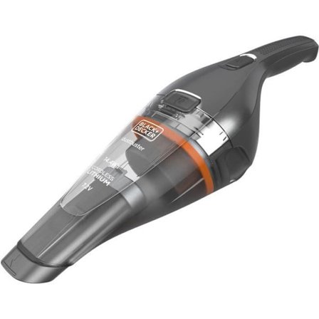 BLACK + DECKER NVC220WC-QW - Handdammsugare - Dustbuster Lithium 7,2V - EasyGrip - Chrome och Titanium