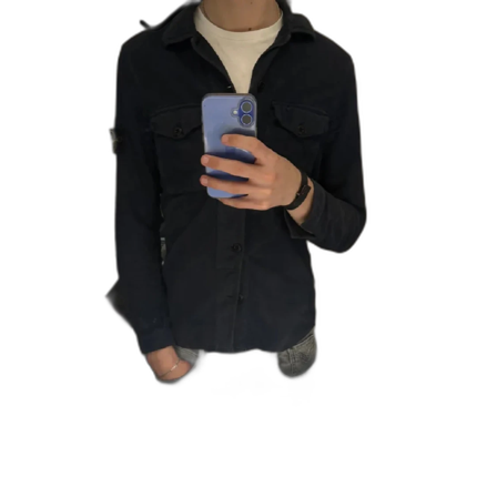 Blå overshirt från Stone Island