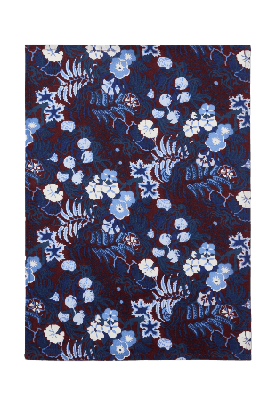 Åhléns Home Kökshandduk FLORETTE 50x70 cm Kökstextil Blå ONESIZE