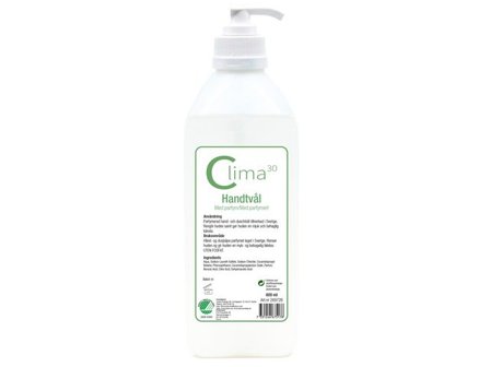 CLIMA30 Handtvål med pump parfymerad 600ml - Lyreco - Städ och hygien - Tvål och hygien - Tvål - Flytande