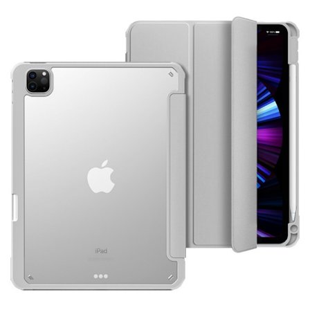 Stilrent skal för iPad 10:e gen 2022/11:e gen 2025 10.9" Grå Hög Transparens Band