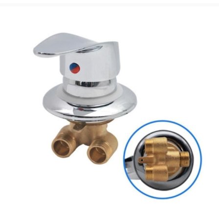 Krom brusebatteri G1/2 interface varmt og koldt vand blanding