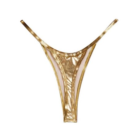 Dame T-formet truse Undertøy Justerbar Tynn Stringtruse Lav Midje Bikinibukse Sexy Undertøy Lav Rise Stringtruse Gull L