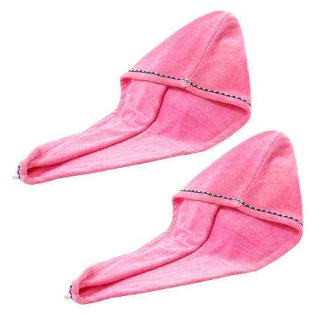 Hårhåndkle Turban - 2-pakning, myk, absorberende mikrofiber